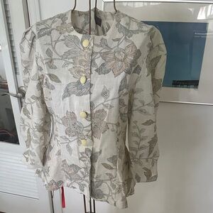 Floral Button-Up Blouse